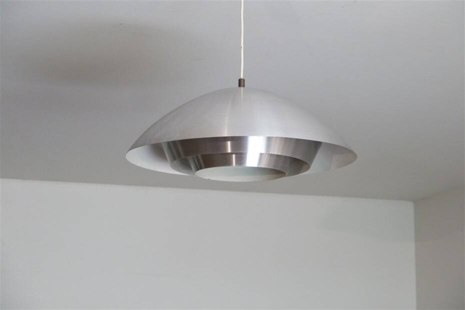 1970s Scandinavian metal pendant light