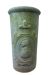 Vintage stone pot / vase with medallion