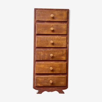 Vintage chiffonier weekly chest of drawers 1950