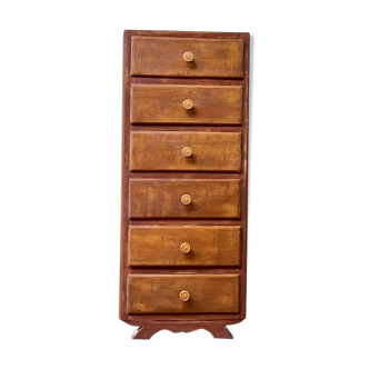 Vintage chiffonier weekly chest of drawers 1950