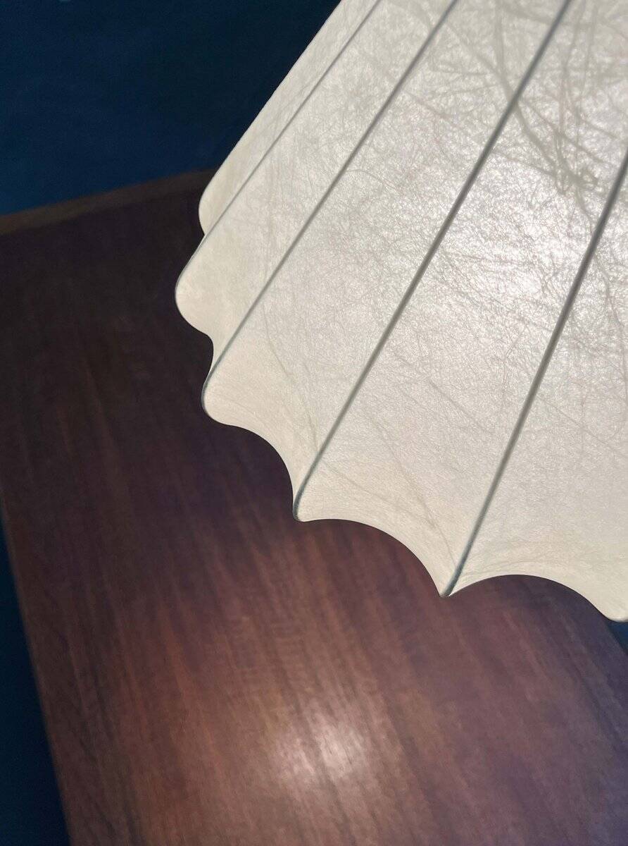 Modern mid-century Cocoon pendant lamp by Friedel Wauer for Goldkant Leuchten, Germany, 1960s.