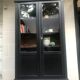 Showcase cabinet of curiosities black and wood