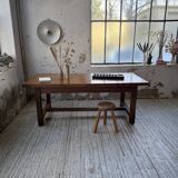 Rustic farmhouse table, solid oak, 2m