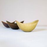 Set of 3 modern mid-century ceramic bowls by Gunnar Nylund Rörstrand, Sweden.
