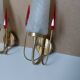 Lunel House wall lights frosted glass 1960s