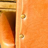 Caramel armchair from the 70s