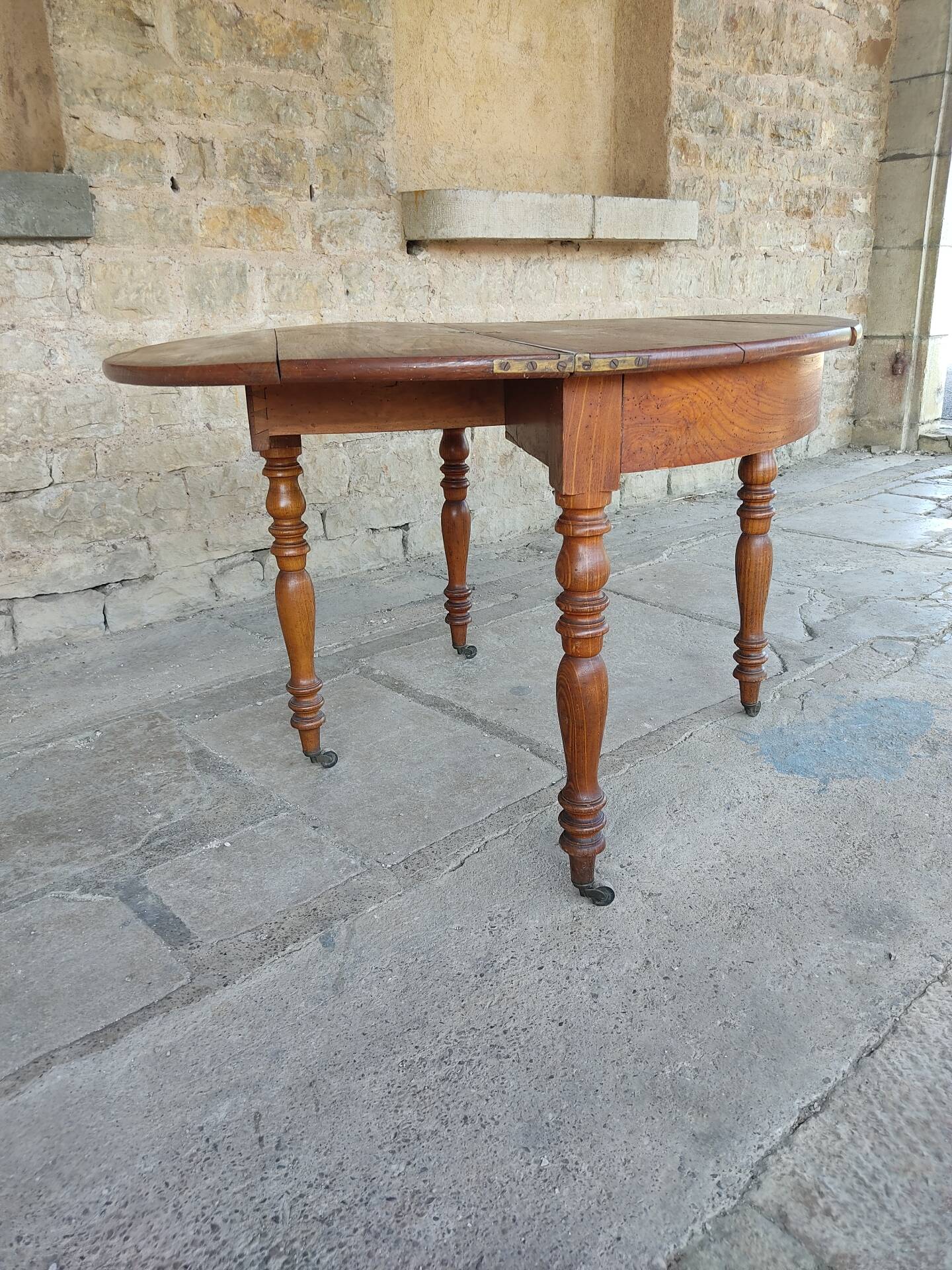 Demi-lune console table