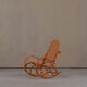 Vintage bentwood rocking chair by Luigi Crassevig, Italy 1970s