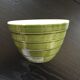 Olive green salad bowl