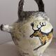 Vintage French Studio Ceramic Pitcher by Ghila – Lascaux Cave Art Styl