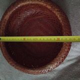 corbeille en bambou tressé