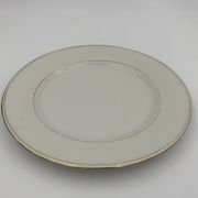 9 antique dessert plates white and gold porcelain from limoges william guerin - circa 1900