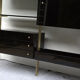 Library shelves in lacquer and brass by Roche Bobois 1970 s
