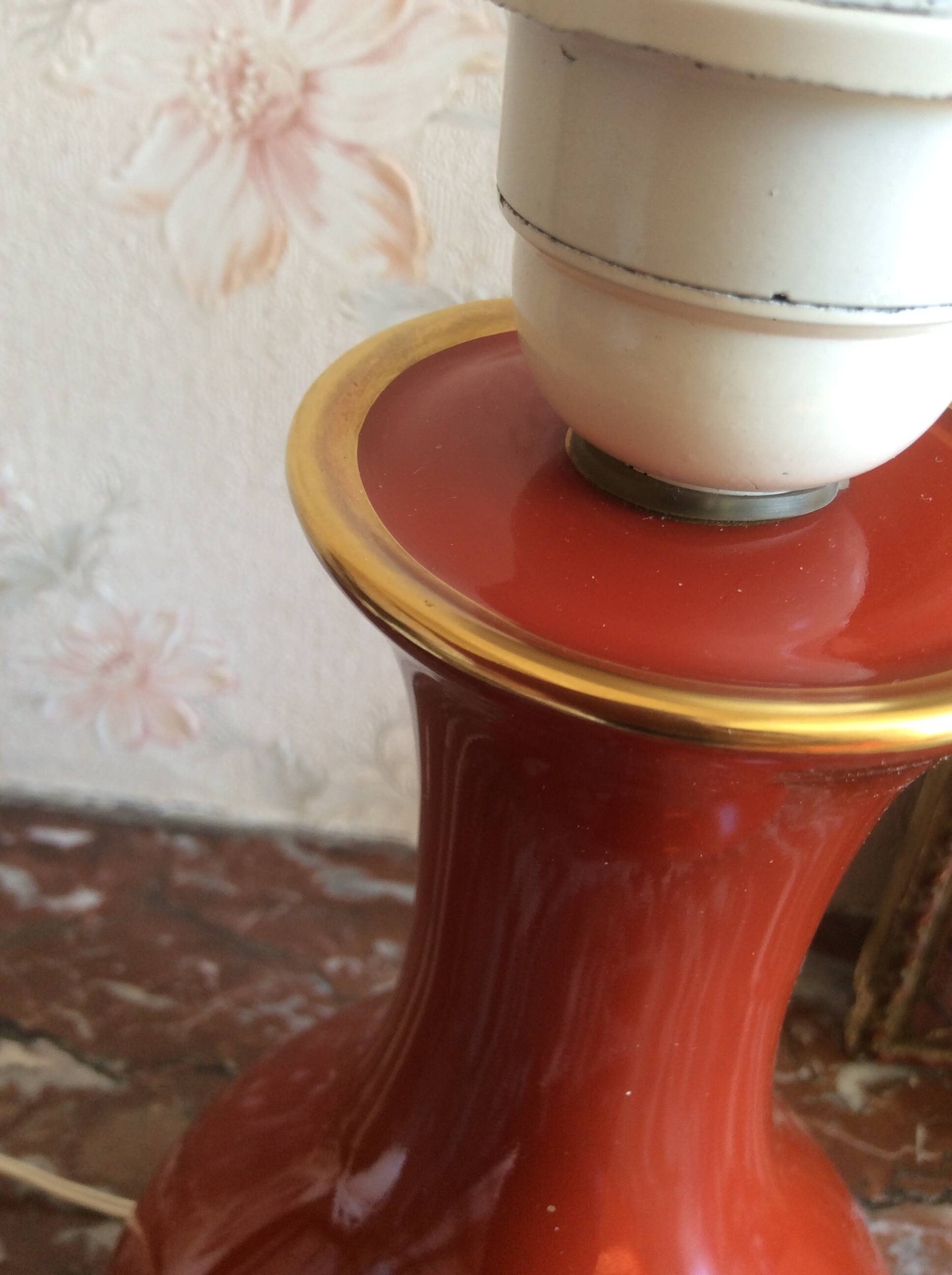 Lampe porcelaine Bernardaud Limoges France