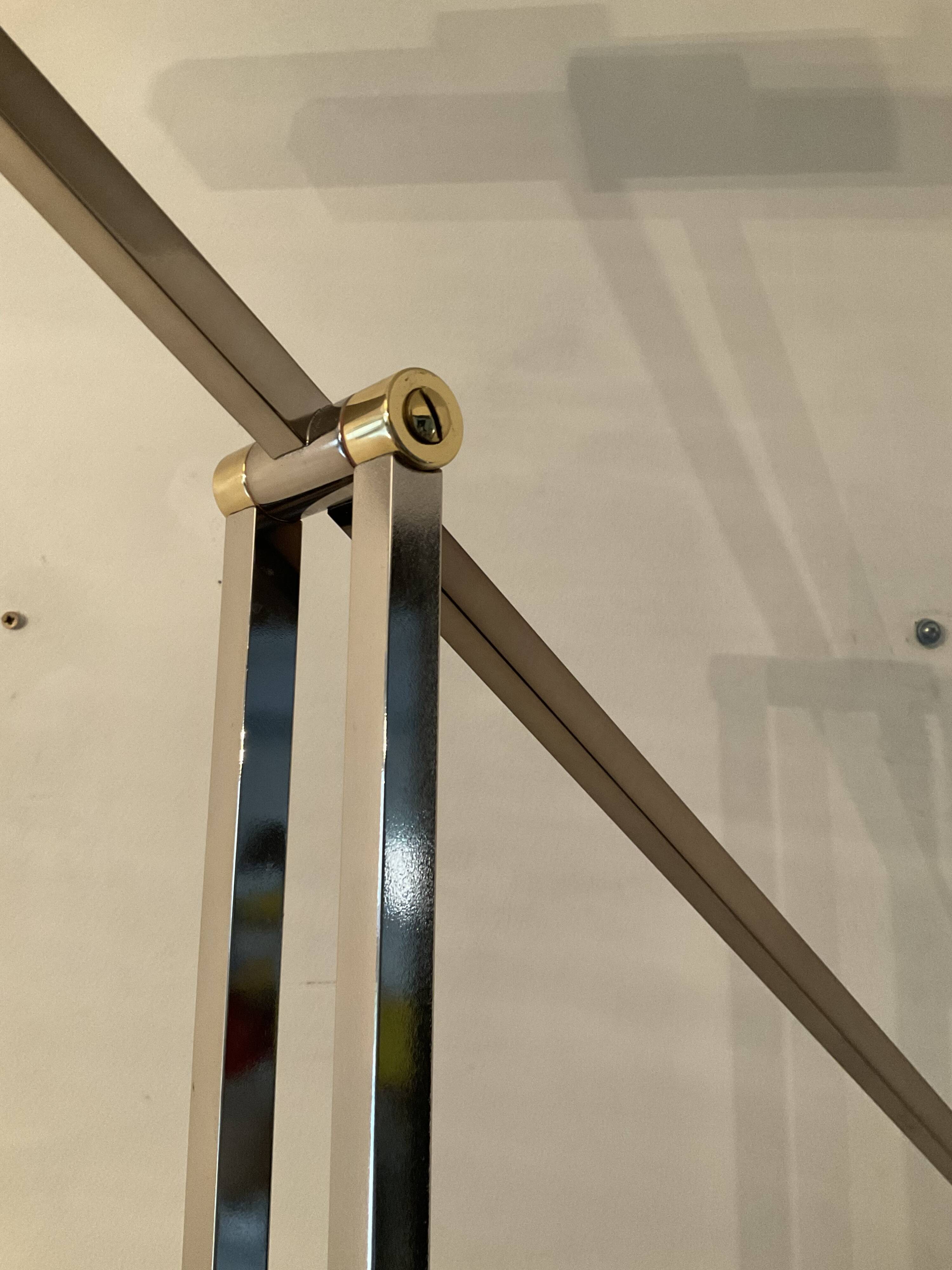 Deknudt brass floor lamp from the 70s