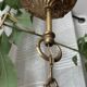 Louis XV cage chandelier gilded bronze with 3 lights twentieth era