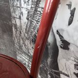 Set of 4 curved wooden bistro chairs Fischel