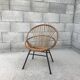 Pair of vintage rattan armchair