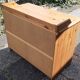 Commode 4 tiroirs  style scandinave en pin doré