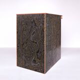 Honeycomb MDF console plated 'snakeskin'