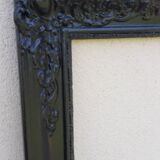 Black carved old frame