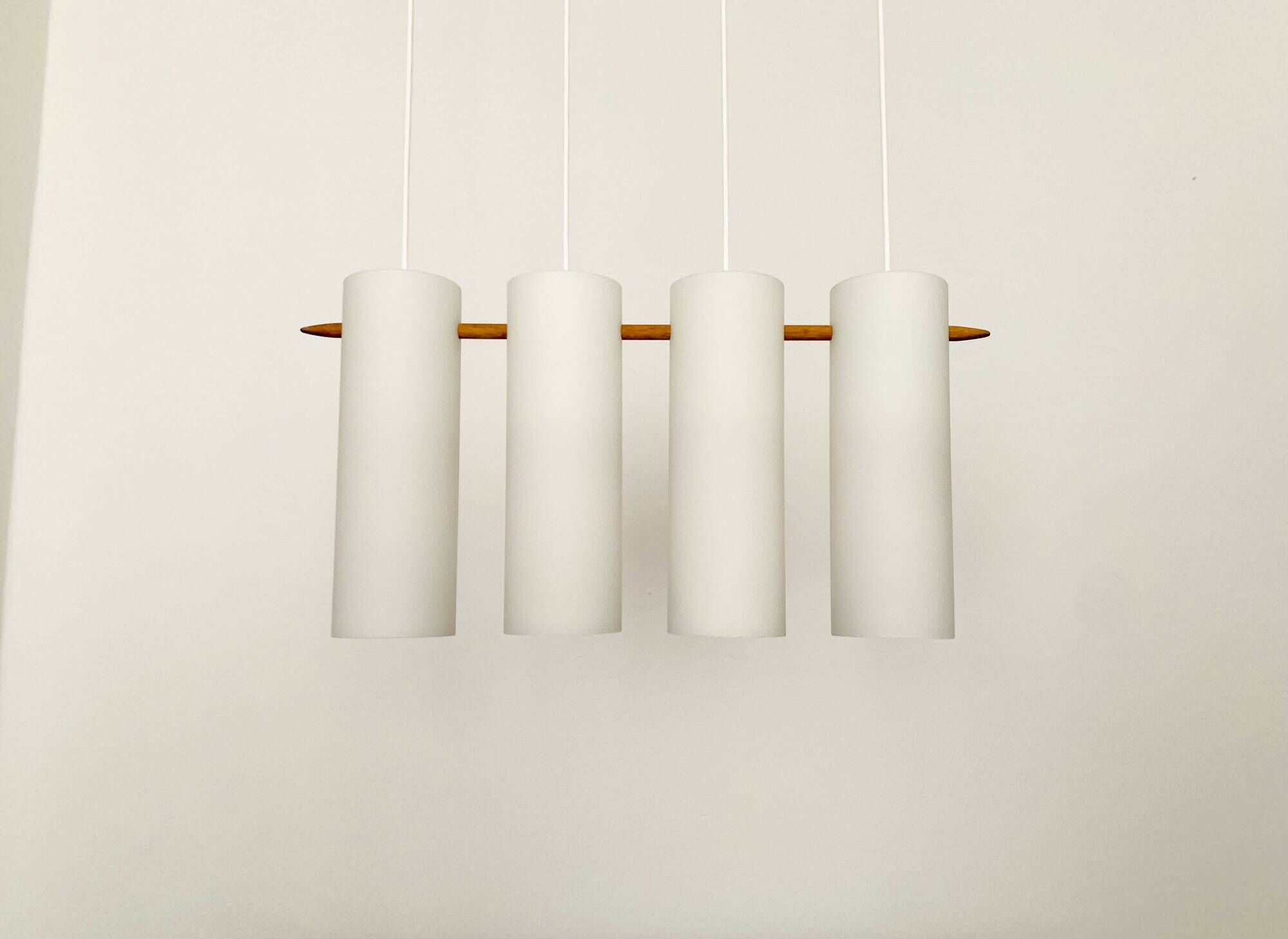 Lampe à Suspension Opaline par Uno et Östen Kristiansson