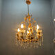 Italian Florentine Tole Chandelier, Italy, 1950s