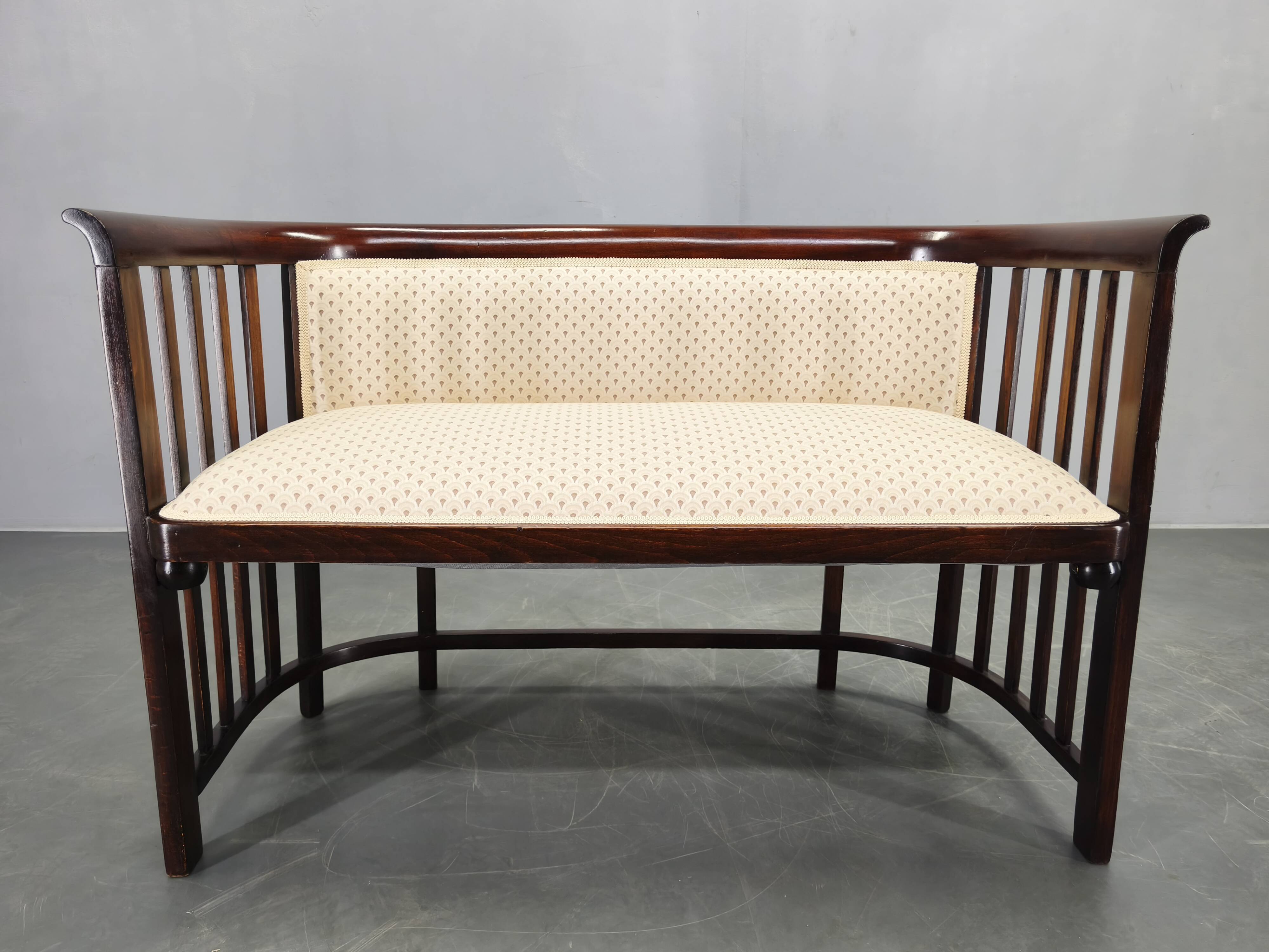 Josef Hoffmann Attributed Beech Sofa, Vienna Secession, 1920s