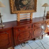 Bahut-dressoir acajou étiqueté "De Coene-Courtrai"