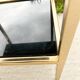 Pair of bedside tables or side tables, Hollywood Regency style,