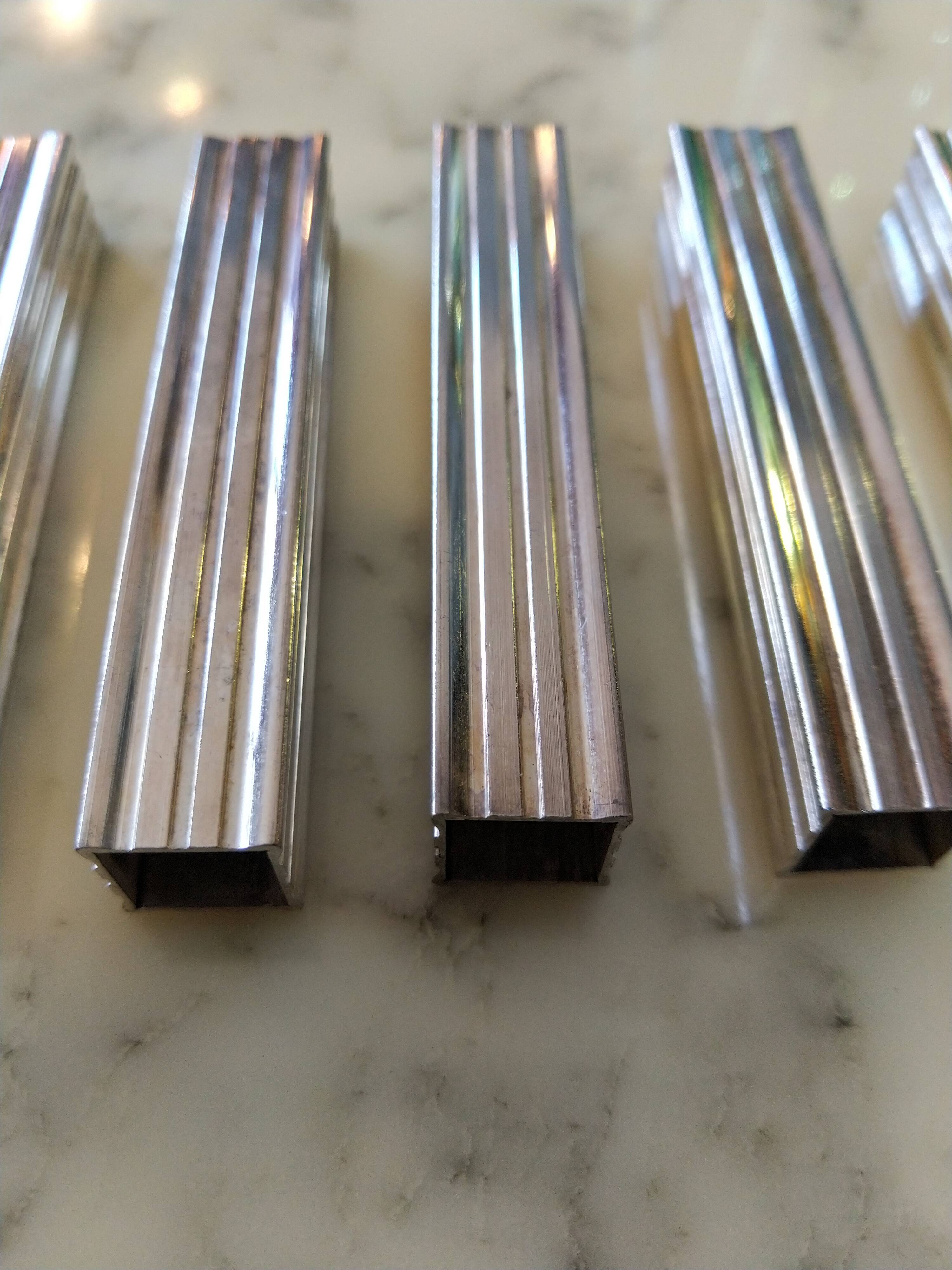 Silver metal knife holder
