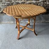 Rattan dining room: 1 table + 4 chairs