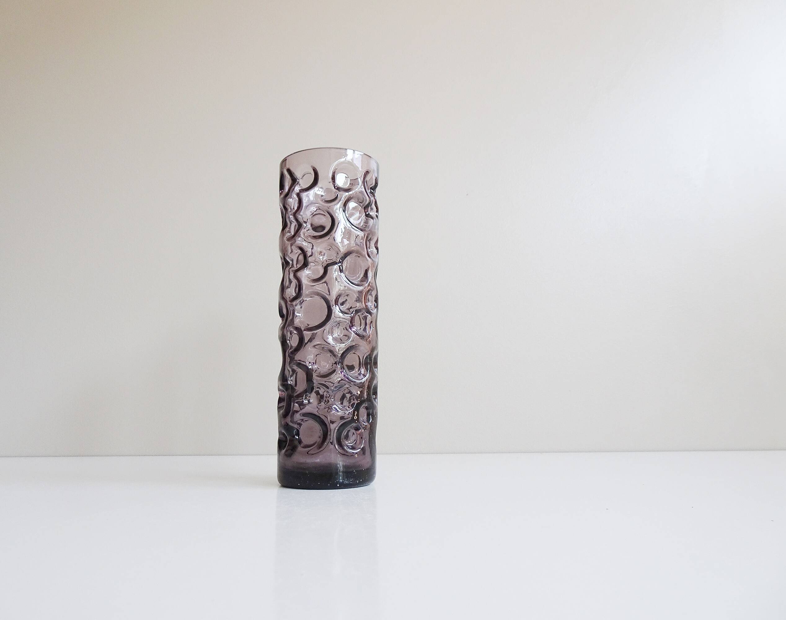 Purple glass vase by Hirschberg