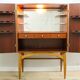 Rare armoire à cocktails/boissons vintage du milieu du siècle par AB Forenade Mobelfabrik