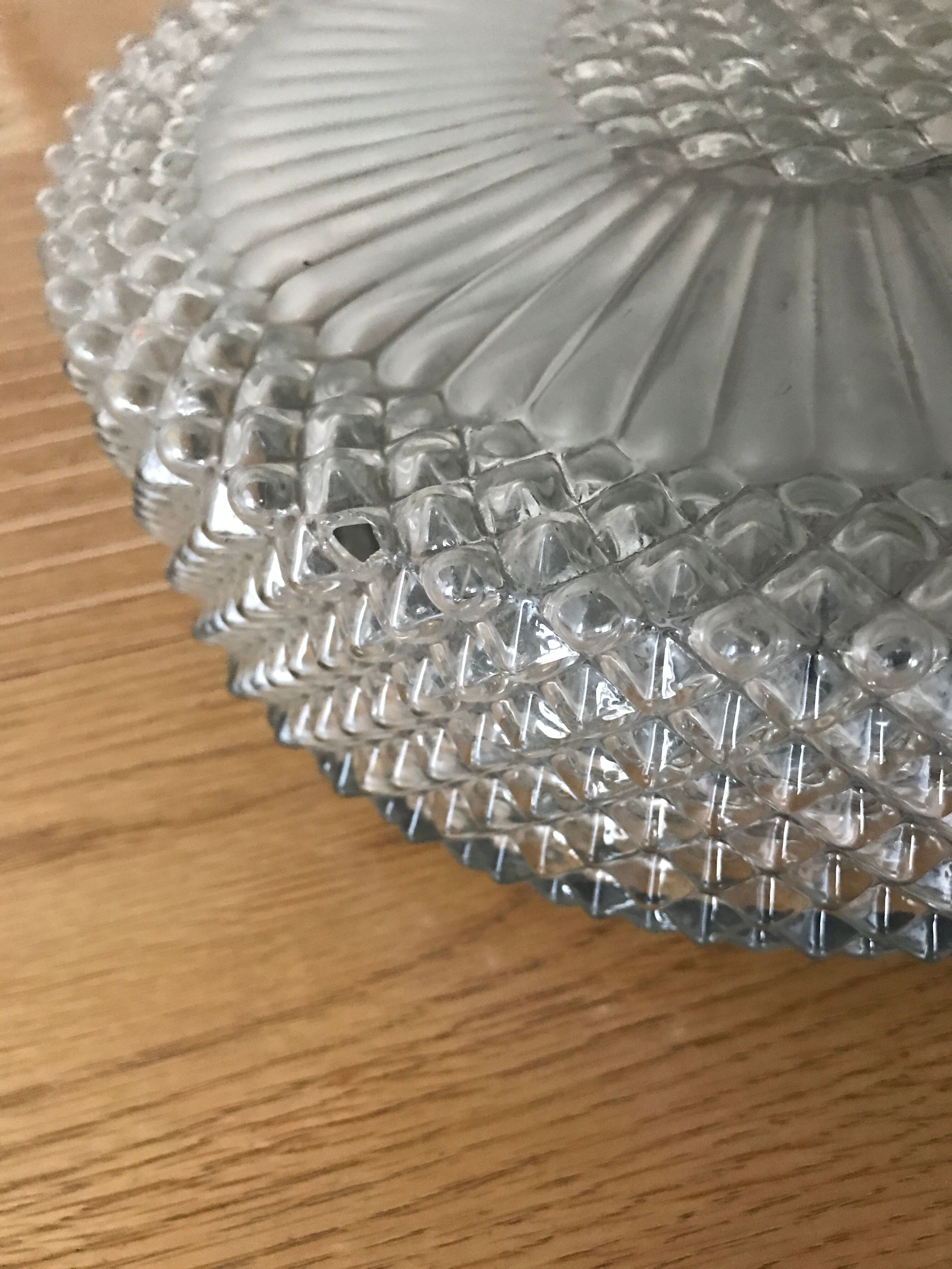 Plafonnier rond en verre grand format