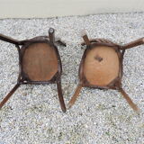 Set of two old bistro chairs