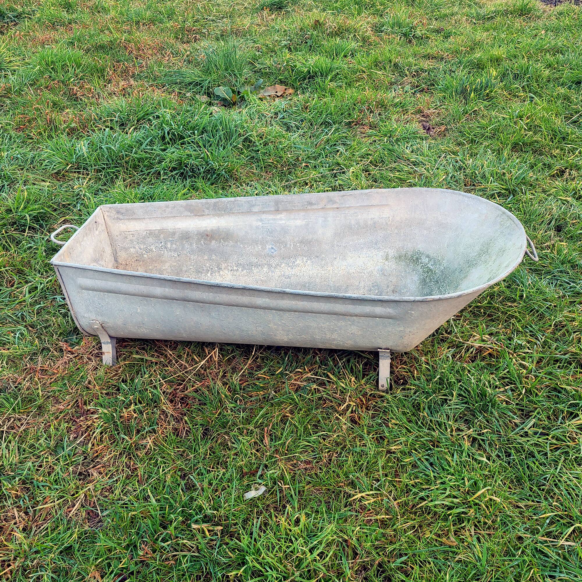 Zinc bathtub 1960s