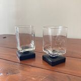 Set of 2 vintage stemmed glasses