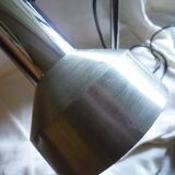 Desk lamp from the 1970s stainless steel and brushed aluminum