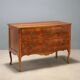 Antique baroque commode in walnut and bronze, Italy, 18th century.