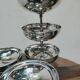 6 stainless steel standing dessert cups by Rémy letang