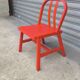 Chaise en bois rouge par Nike Karlsson pour IKEA, 1999