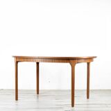 Midcentury Mcintosh oblong teak extending table. vintage modern, Danish