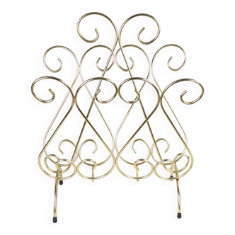 Golden wire magazine rack 1960