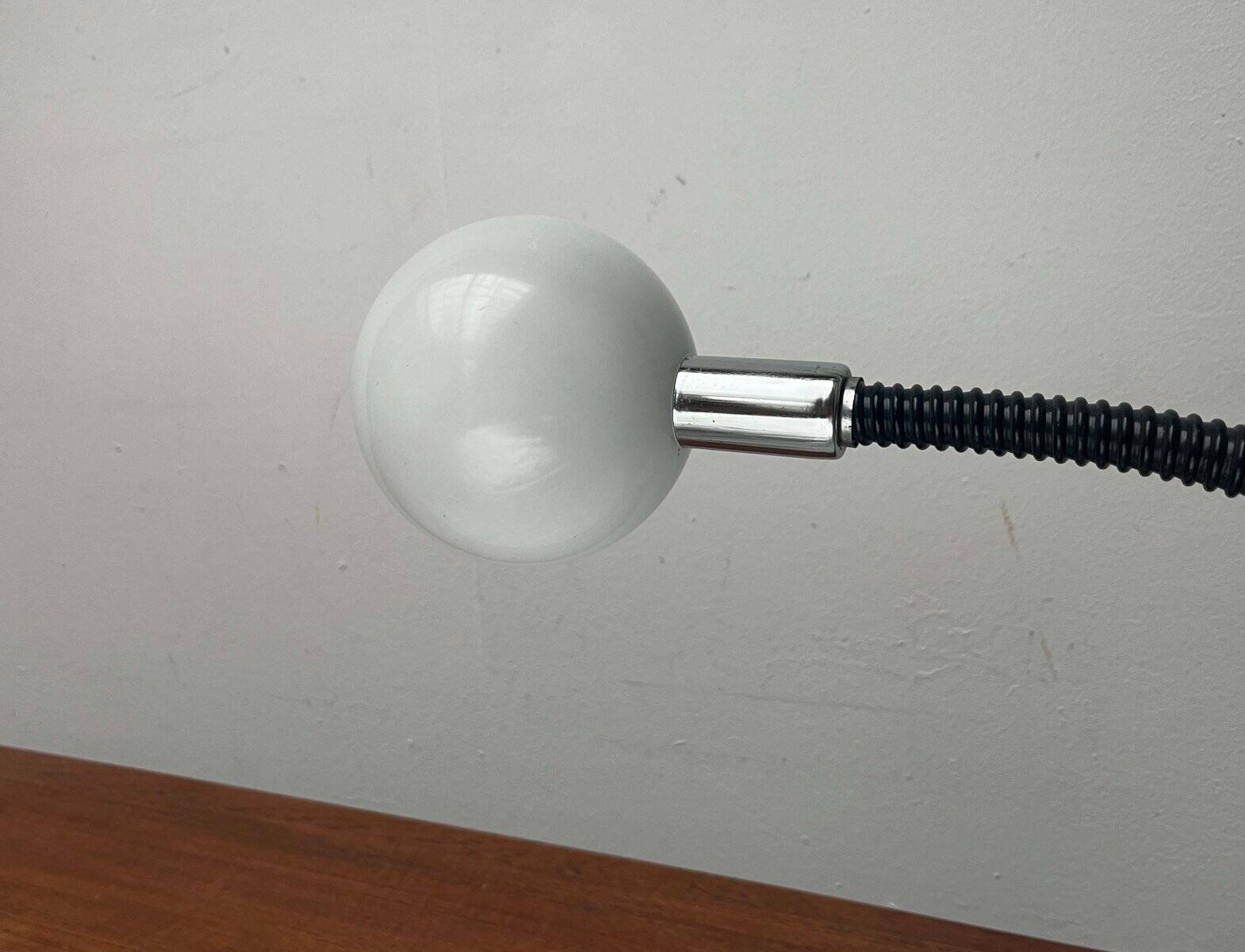 Cobra Snake clamp table lamp from the space age, 1970s