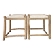 Pair of olive wood stools