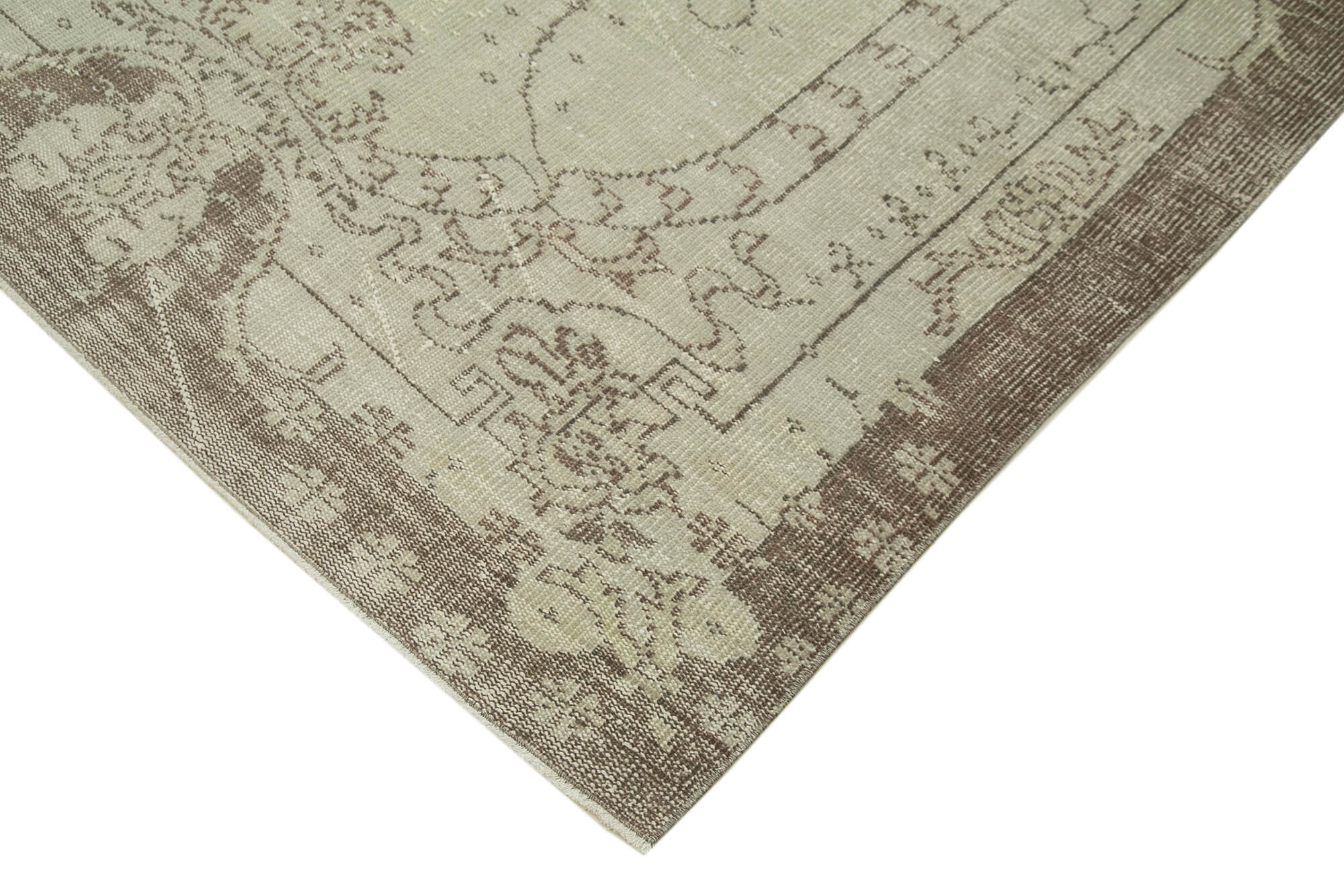 Handwoven contemporary anatolian beige carpet 170 cm x 277 cm