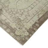 Handwoven contemporary anatolian beige carpet 170 cm x 277 cm