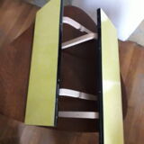 Paire d'étagères en formica jaune vintage