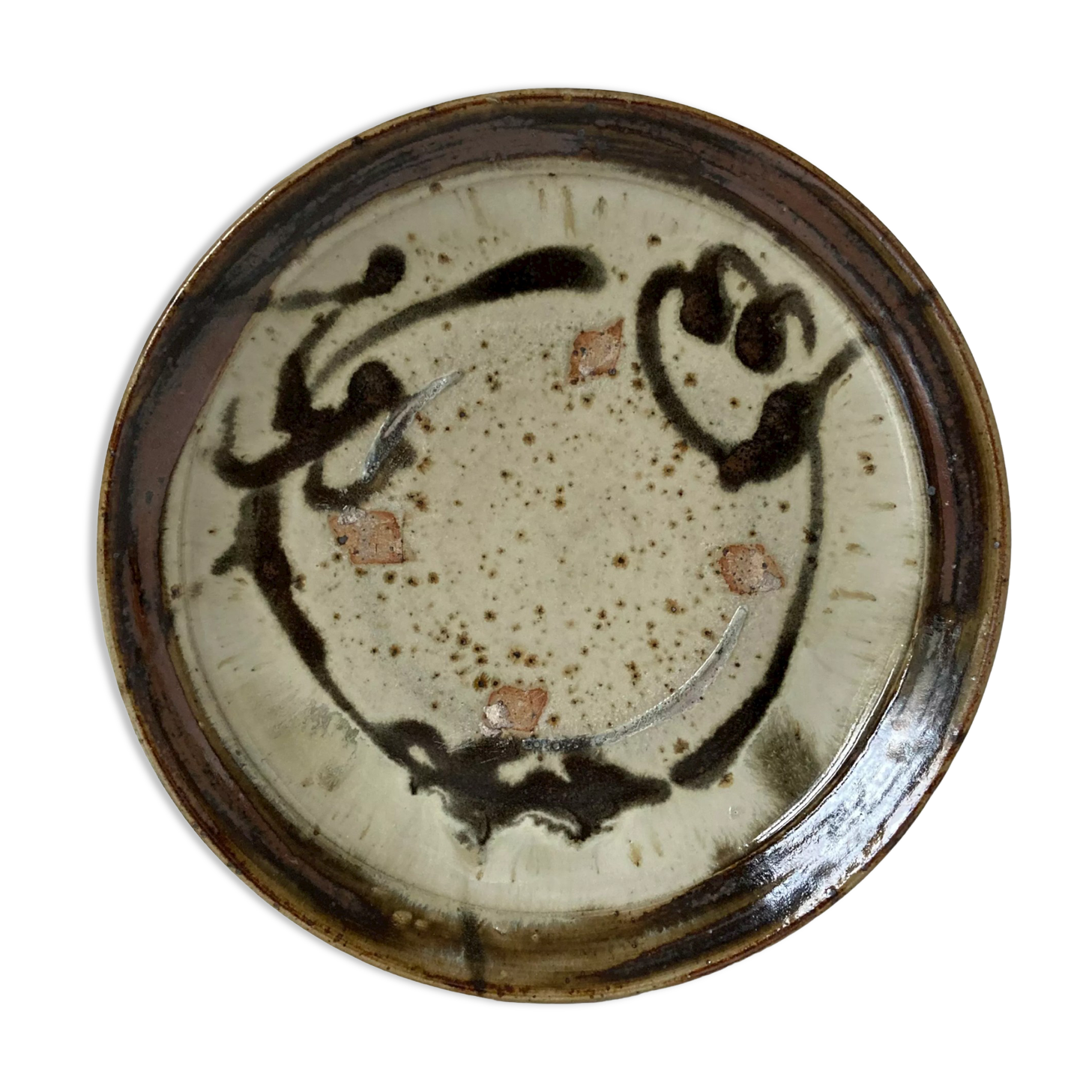 Glazed stoneware cut by La Borne from the Christine Pedley-Steen Kepp workshop circa 1970